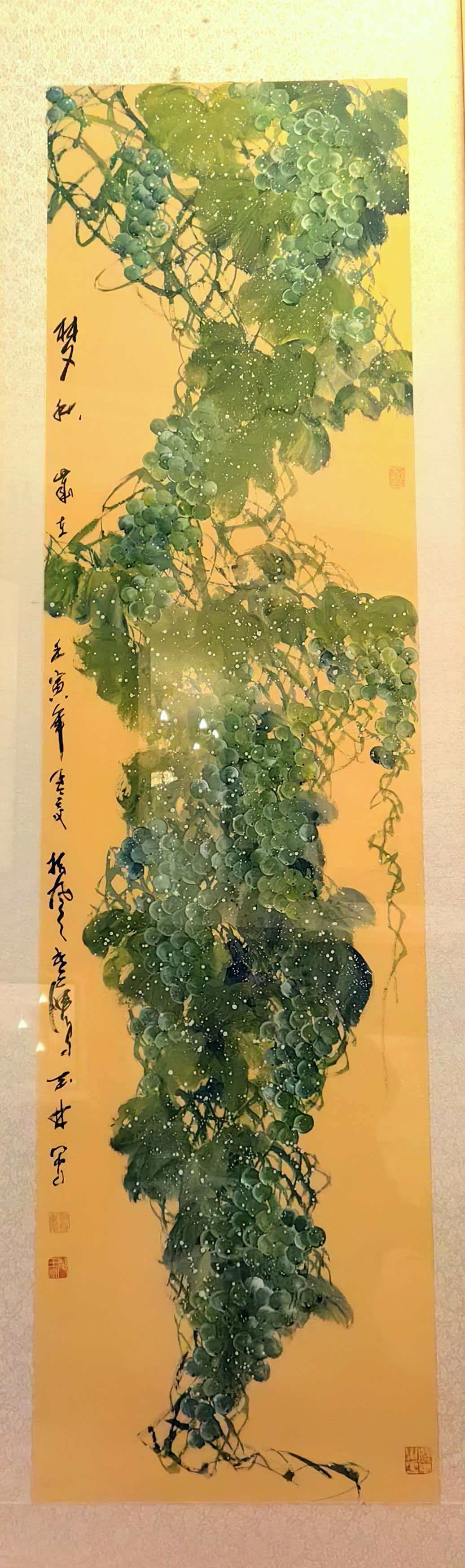 毛玉林国画葡萄作品3