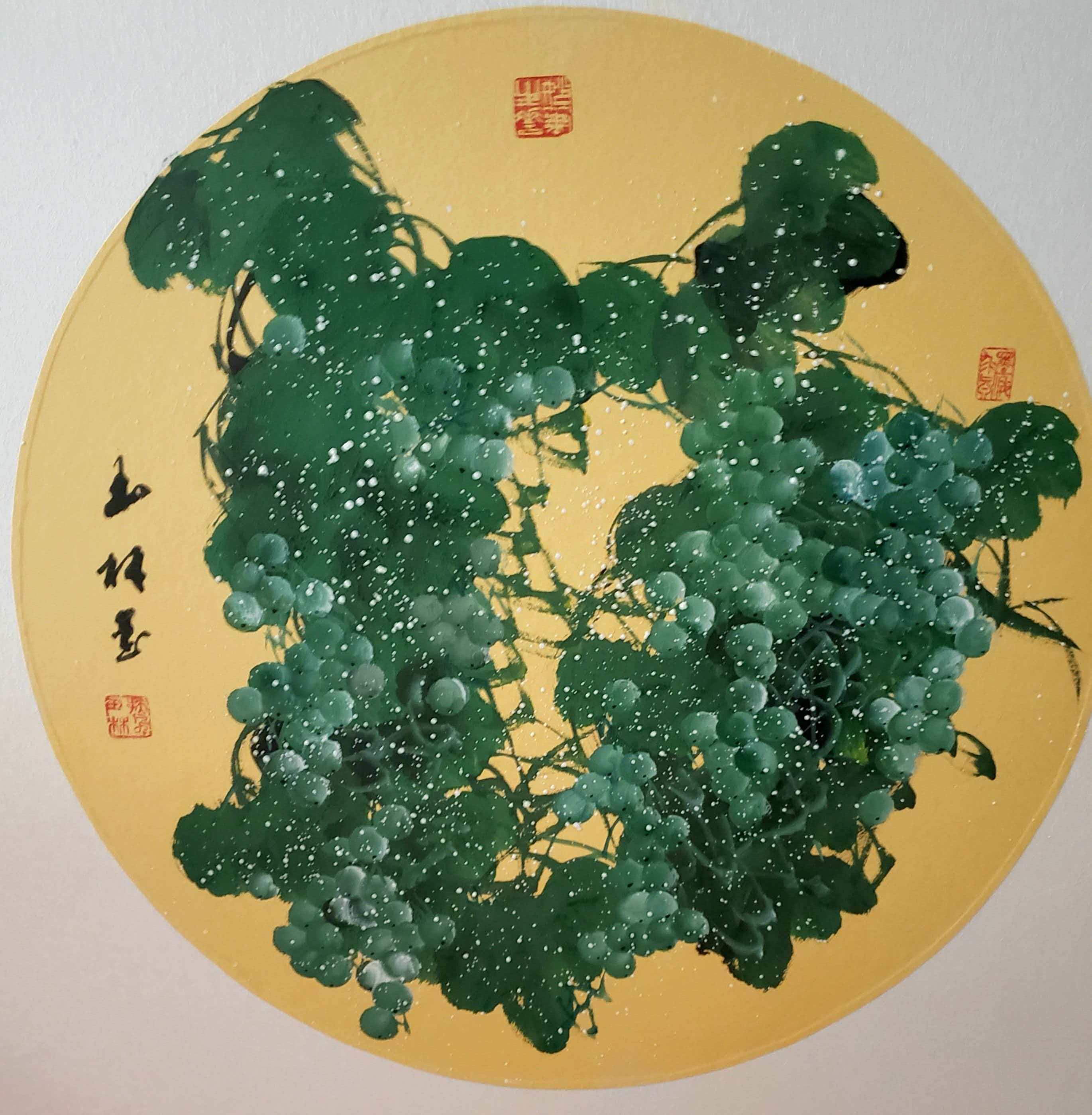 毛玉林国画葡萄作品6