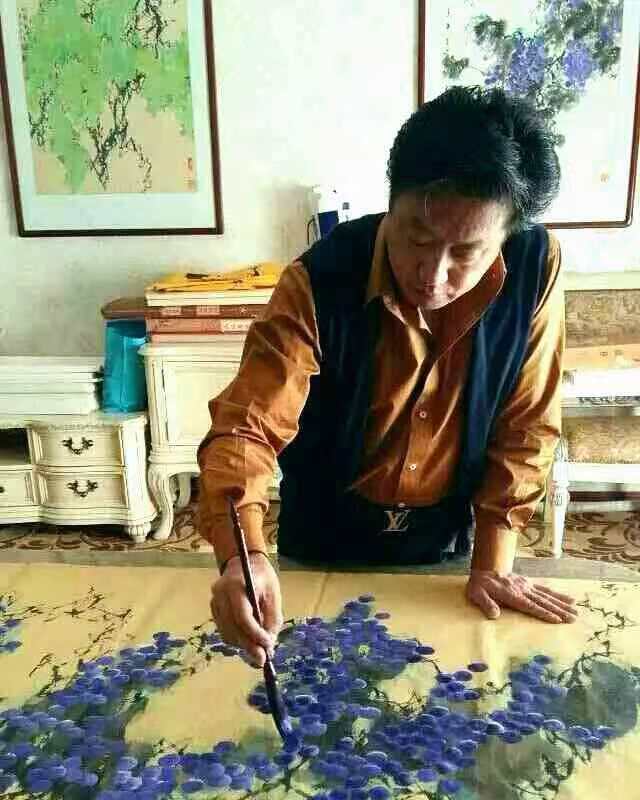 书画家毛玉林照片